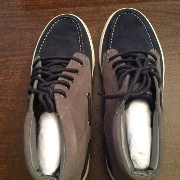 G. H. Bass & Company Men\'s Crew Navy & Gray Chukka Boots 11.5M -New in Box main image 5